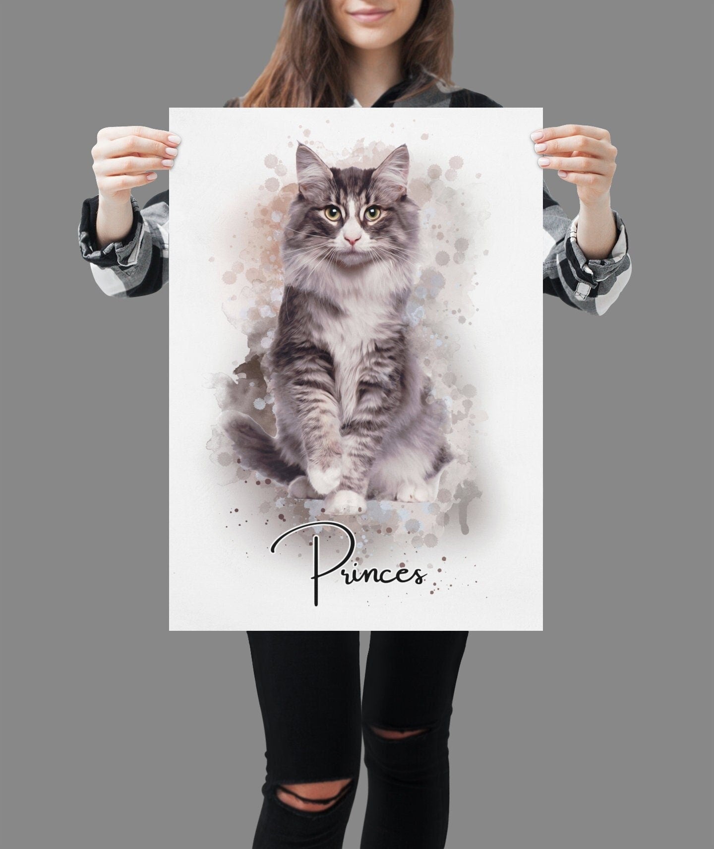 Gepersonaliseerd huisdierportret - het perfecte cadeau voor dierenliefhebbers