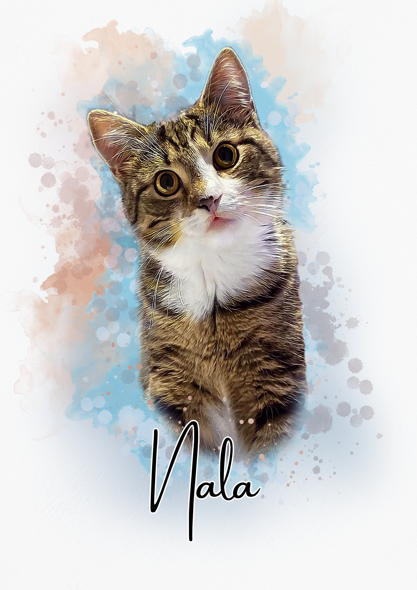 Gepersonaliseerd huisdierportret - het perfecte cadeau voor dierenliefhebbers