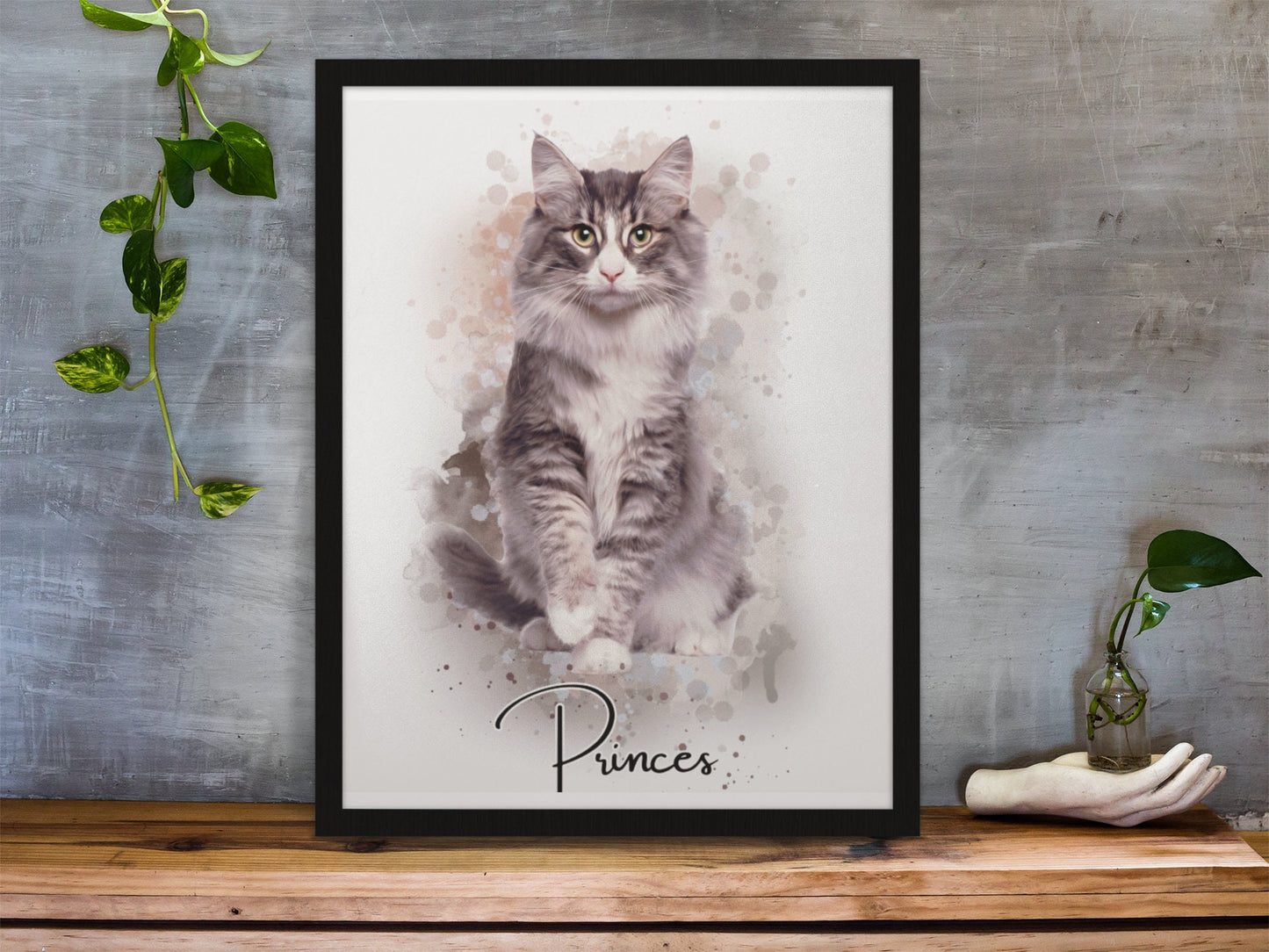 Gepersonaliseerd huisdierportret - het perfecte cadeau voor dierenliefhebbers